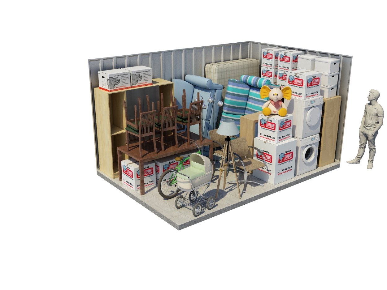 Elephant Storage, Dublin Three Bedroom Storeroom
