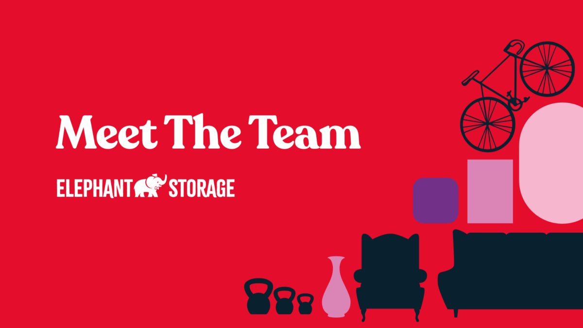 Meet The Team heading on a red background