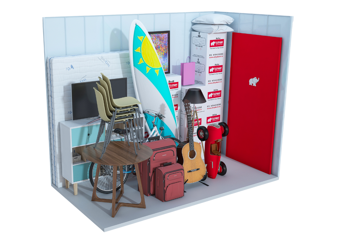 55Sqft Self-storage unit, ideal for storing contents of a one-bedroom home, Dublin Storage when moving homes