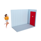 55 Sqft Storage Unit Illustration empty unit - Furniture & Business Storage