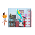 55 Sqft Storage Unit Illustration One Bedroom Storeroom - Furniture & Business Storage