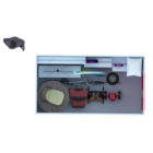 55 Sqft Storage Unit Illustration One Bedroom Storeroom - Furniture & Business Storage - Top View